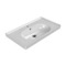 Rectangular White Ceramic Wall Mounted or Drop In Bathroom Sink